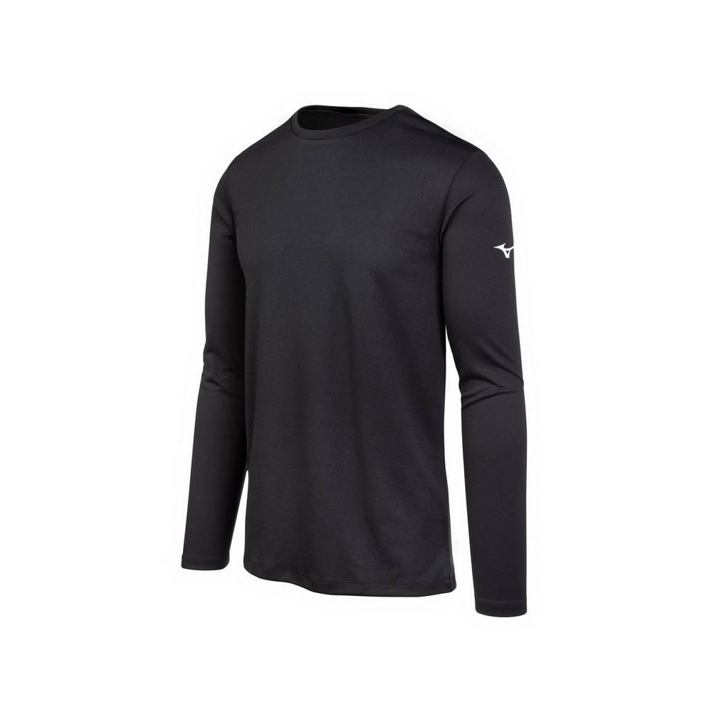 Mizuno Men's Long Sleeve T-Shirts Black (530063-VSD)